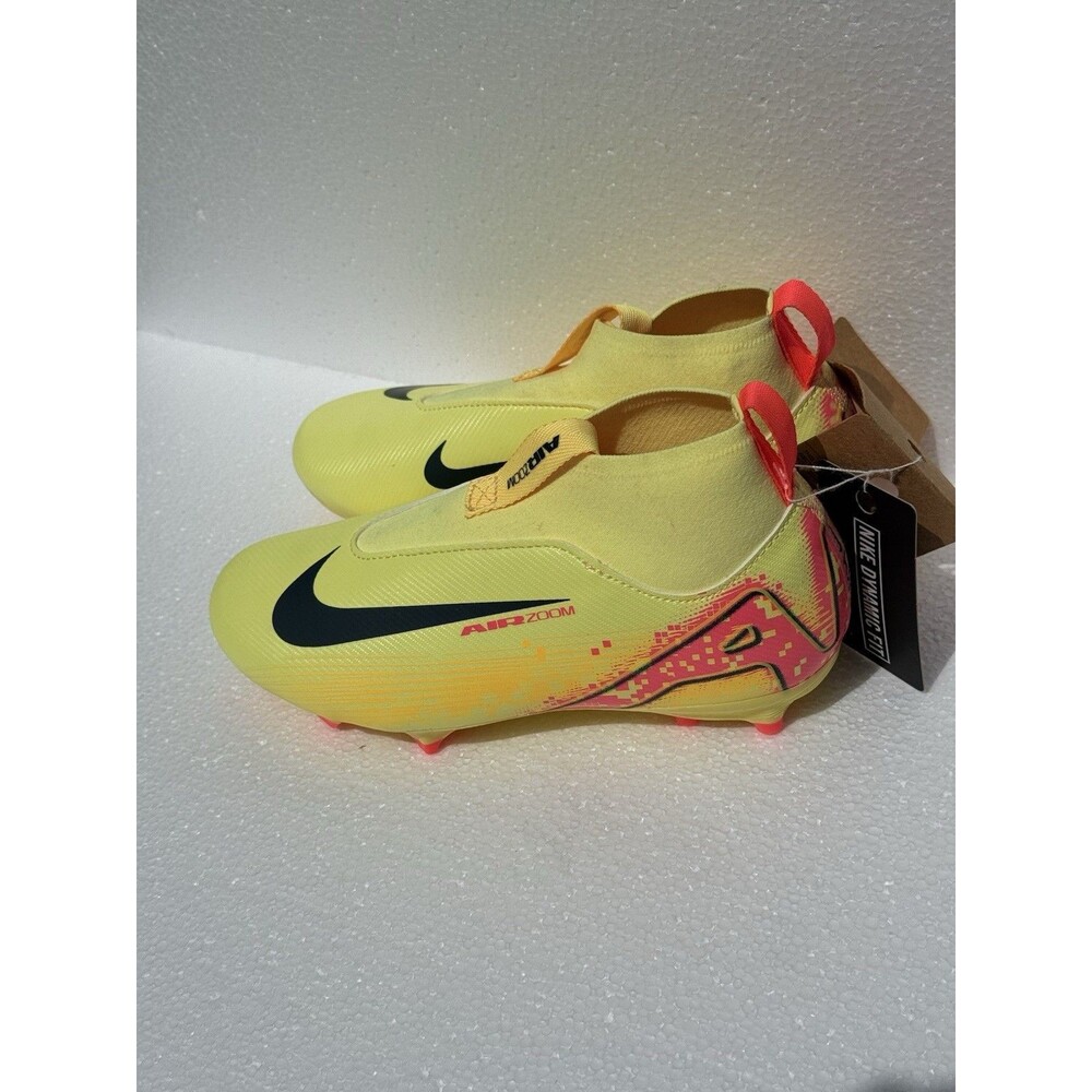 Nike Boys Cleats Shoes Sz 1Y Superfly 10 Acad KM FGMG Lt Laser Orange HF3417 800 - Picture 6 of 15